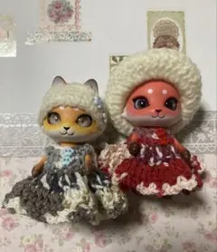 カプセルドール(狐・猫)用 お洋服