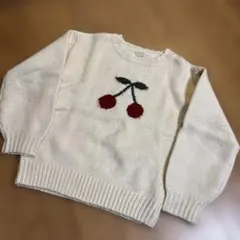 Petit main プティマイン　さくらんぼ　セーター　ニット　Ｌ