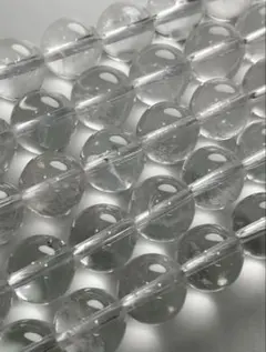 【ランクAB】クリスタル 水晶 11.5mm丸玉ビーズ1連