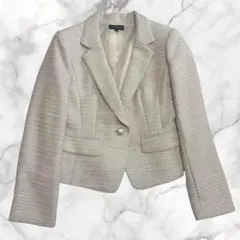 ESPRITMUR エスプリミュール ツイードジャケット オフホワイト　7号