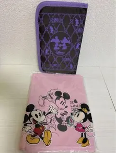 ディズニー　マルチケース　ベルト付きポーチ　ミッキーマウス　ミニーマウス　セット
