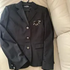 セミフォーマル　XOXO ブラック、濃いグレーブレザー サイズ165、裏地つき