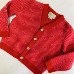 ♡GUCCI♡超美品！GG柄 ピンク ニットカーディガン 長袖 - メルカリ