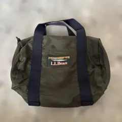 L.L.Bean ミニトートバッグ カーキ ナイロン製 ポーチ付