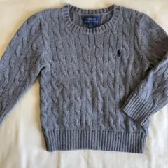 Polo Ralph Lauren グレー ケーブルニットセーター