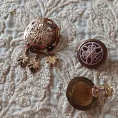 ブローチとイヤリングセット