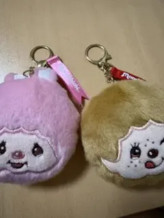 モンチッチ キーホルダーフェイスぬいぐるみ 二個セット