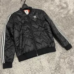 R様専用adidas キルティングジャケット 黒 オレンジ内側　サイズL