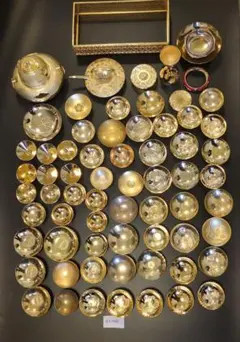 24KGP 金杯 金盃 金メッキ 干支 鳳凰 菊花紋等 50点 約4.3kg - メルカリ