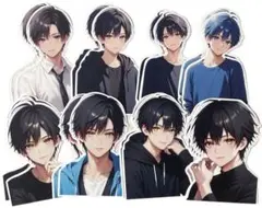 K-486 ☆1点限定☆コラージュ素材 素材シート 男の子　おすそ分け