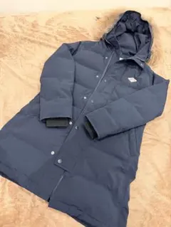 DANTON ネイビー フード付き ダウンジャケット