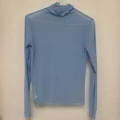 長袖シアートップス　 水色　Fサイズ