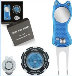 ゴルフ マーカー マグネット キャップクリップ付き 帽子用 グリーンマーカー