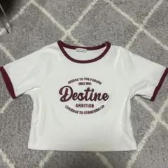 INGNI ロゴプリント リンガーTシャツ 半袖 ホワイトのサムネイル