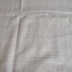 チェック柄生地 グレー