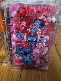 【新作】 A6 スティッチ　シャカシャカノート　アクリルバインダー