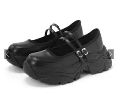 厚底ダブルストラップシューズ[ci525] 24.5cm