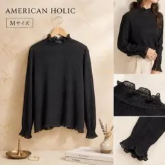 AMERICAN HOLIC アメリカンホリック シアーブラウス ブラック M