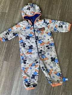 カバーオール ジャンプスーツ ミッキー XGirl リバーシブル 防寒