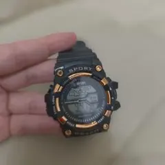 デジタルスポーツ腕時計 黒