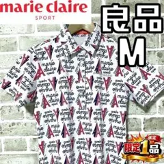 【早い者勝ち✨】マリクレールスポーツ レディース 半袖 ポロシャツ M 総柄のサムネイル