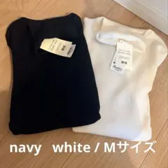 ユニクロ　メリノリブタートルネックセーター