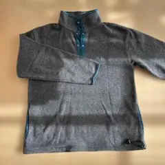 LL Bean フリースハーフジップジャケット グレー