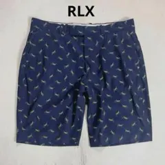 【美品】RLX ラルフローレンゴルフ　総柄　ハーフパンツ　ネイビー　W34 2026年最新】RLX ハーフパンツの人気アイテム - メルカリ