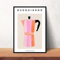 09.カフェアート　コーヒー　北欧インテリア　ミッドセンチュリー　ポスター