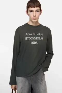 Acne Studios 長袖Tシャツ 1996 ダークグレー - メルカリ