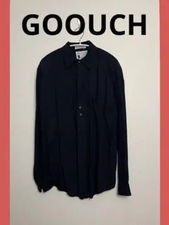 GOOUCH ネイビー 長袖シャツ Mサイズ