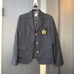 【美品】バーバリーロンドン 金ボタン 紺ブレザー 160cm