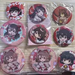 ３４個　博麗霊夢　ラッキー缶バッジ　東方project　まとめ 34個 博麗霊夢 ラッキー缶バッジ 東方project まとめ