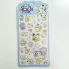 【海外限定】ポケピース　3D ぷっくりシール　風　ポケモン　キャンディボンボン