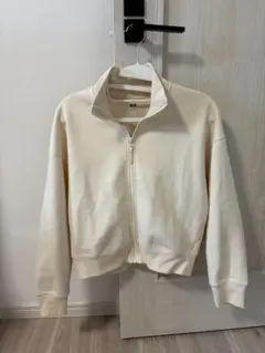 UNIQLO ドライスウェットリラックス ブルゾン アイボリー M