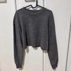 ZARA クロップド丈 ニット グレー