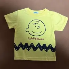 PEANUTS チャーリーブラウン Tシャツ イエロー 80センチのサムネイル