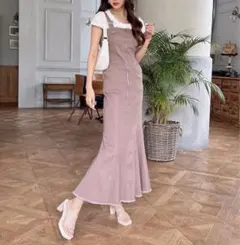 GRL フリンジマーメイドジャンパースカート