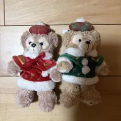 ダッフィー＆シェリーメイ クリスマぬいぐるみバッジ2012年
