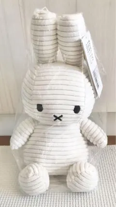 【新品未使用】ミッフィー ぬいぐるみ コーデュロイ ホワイト miffy