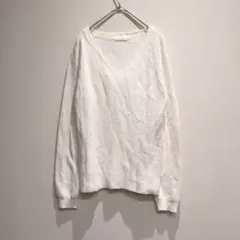 【Té chichi】テチチ レディース Vネックセーター（M）ニット シンプル