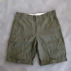 GU メンズ ハーフパンツ カーキ Sサイズのサムネイル