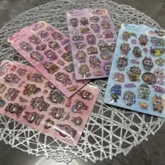新品早い者勝ち⭐︎大人気ラブブ流行の3Dシール　4枚セット