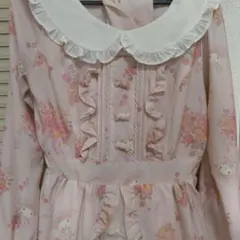 リズリサ マイメロディ フラワープリント ワンピース LIZ LISA - リズリサ マイメロ リズメロ コラボ ワンピース