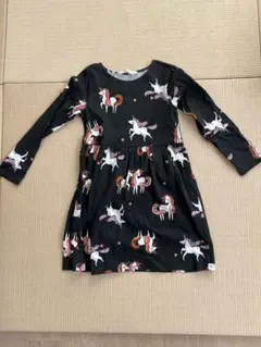 H&M キッズ ユニコーン柄 ワンピース 120cm