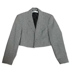 ZARA ギンガムチェック　ショート丈テーラードジャケット　Ｍサイズ