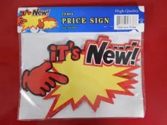 アメリカの小売店などで見かけるプライスカード PRICE SIGN １２枚セット