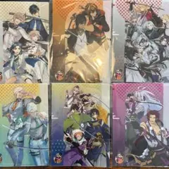 刀剣乱舞　A5クリアファイル セブンイレブン　全６種コンプリート