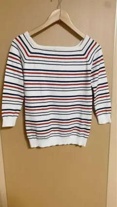 ボーダーニットトップス★美品‼️ M 即購入禁止