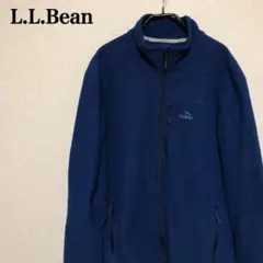 L.L.Bean フリースジャケット XL青 メンズ リサイクル素材 アウトドア